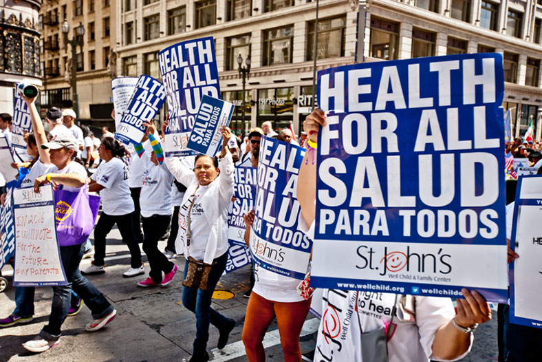 healthcare march in california