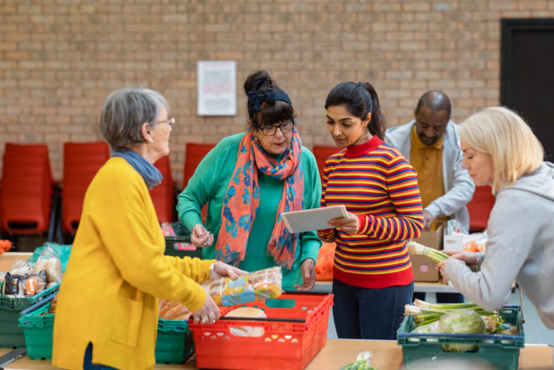 organizing food donations